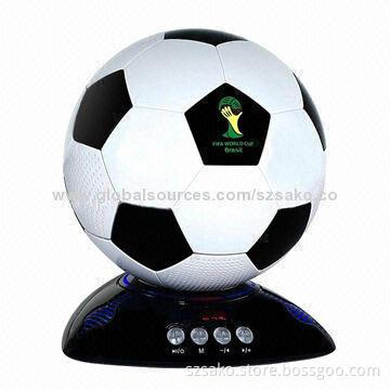 Football Portable BT Speaker, Cheap, Best for Gift/Promotional Purposes, for 2014 Brazil World Cup